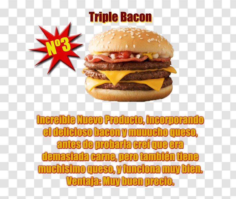 Cheeseburger Whopper Hamburger McDonald's Big Mac Breakfast Sandwich - Junk Food - Bacon Transparent PNG