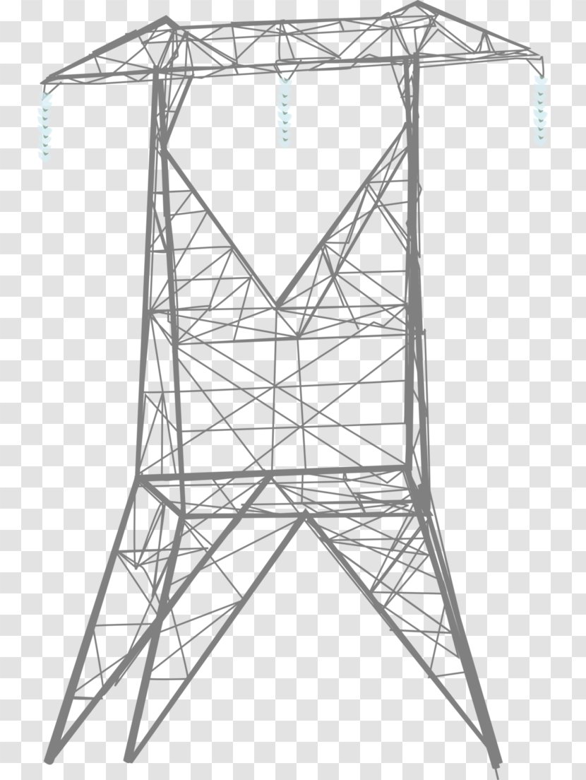 High Voltage Transmission Tower Electricity Insulator Electric Potential Difference - Wire - Line Transparent PNG