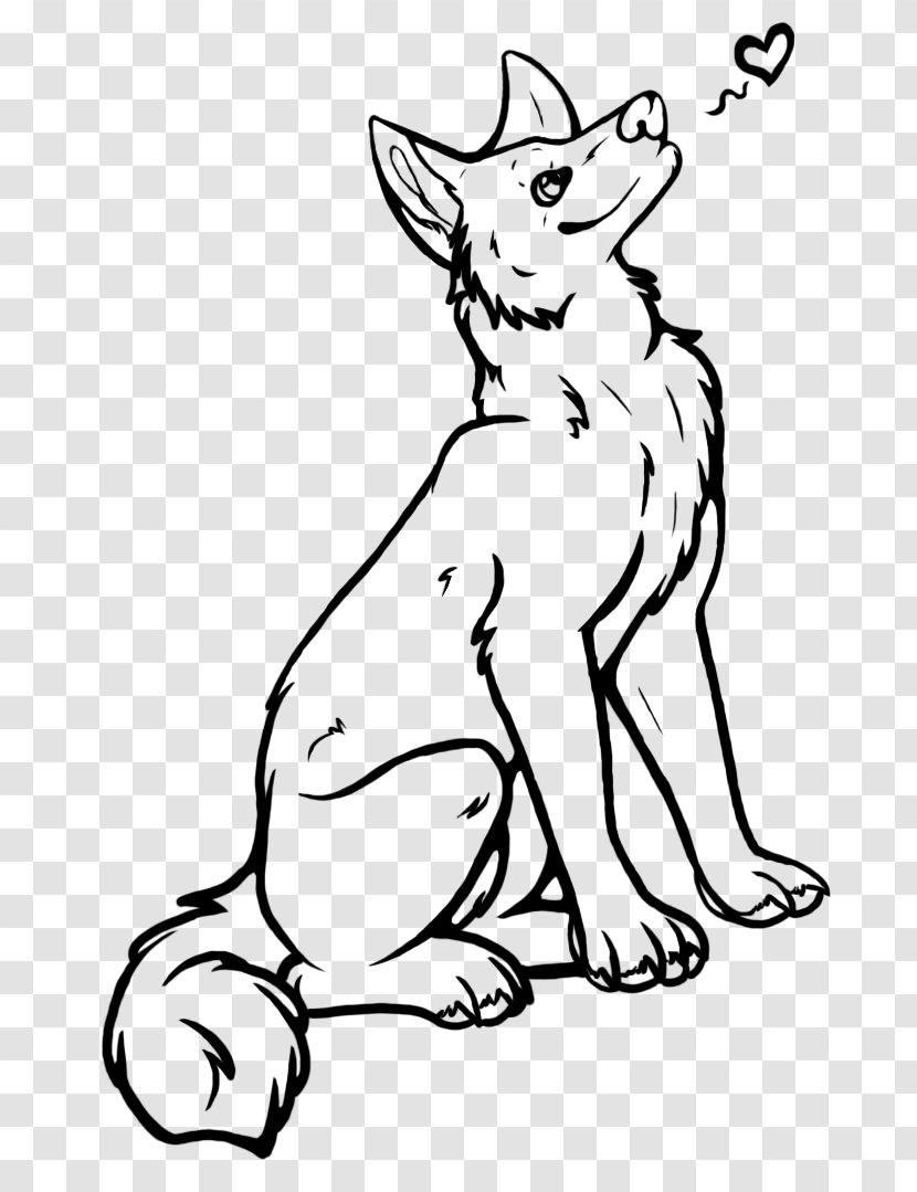 Line Art Drawing Gray Wolf Sketch - Monochrome - Puppy Transparent PNG