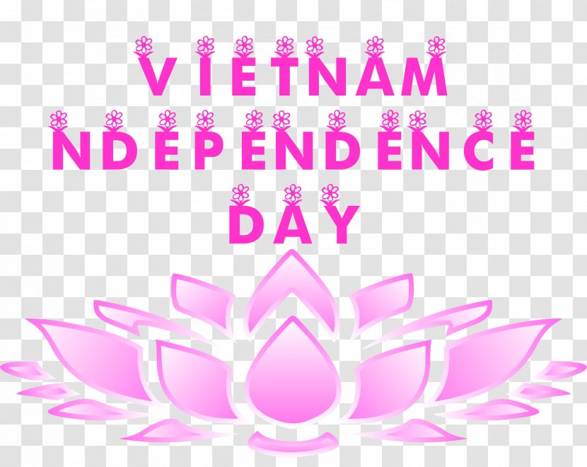 Vietnam Independence Day With Lotus Flower. - Watt - Flower Transparent PNG