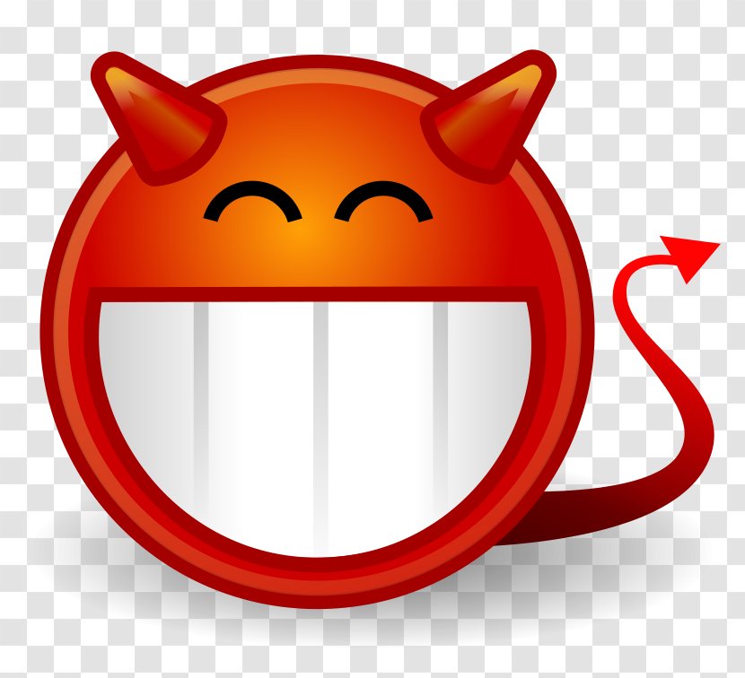 Smiley Devil Face Clip Art - Facial Expression - Cliparts Transparent PNG