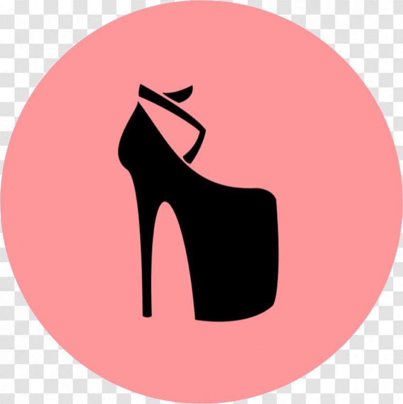 Logo Shoe Font - Pink - Circle Box Transparent PNG