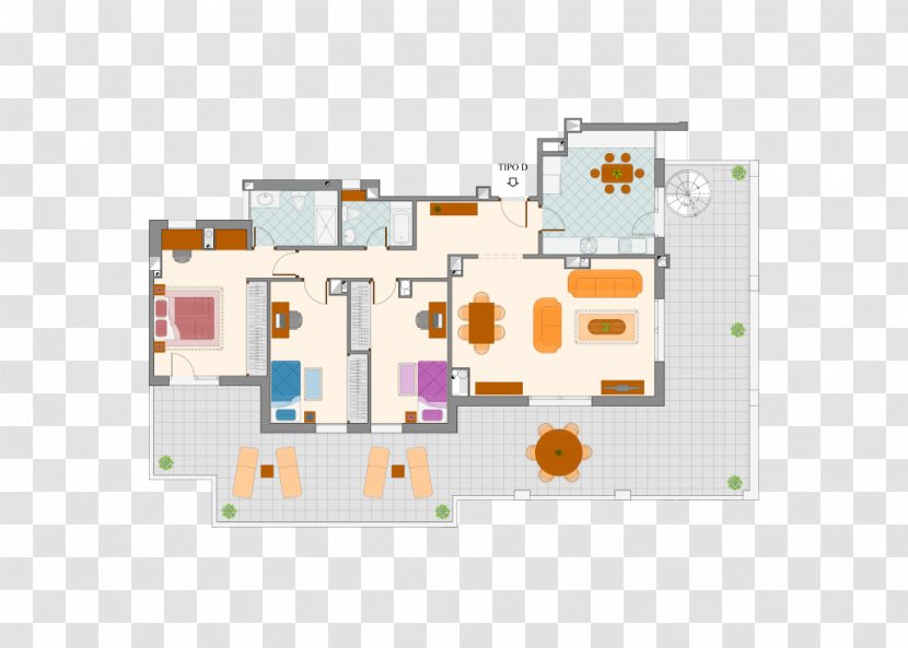 Drawing Property Floor Plan Schematic - Estate - Albatross Transparent PNG