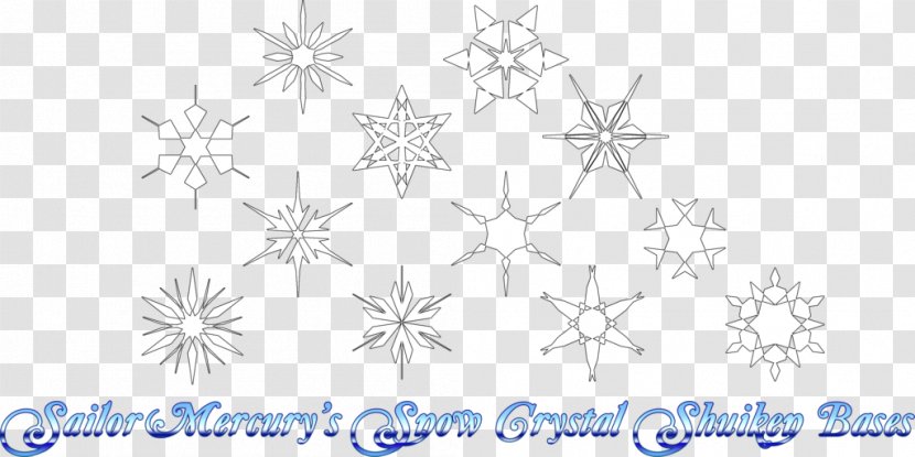 Snowflake Line Art Point Pattern - Tree Transparent PNG
