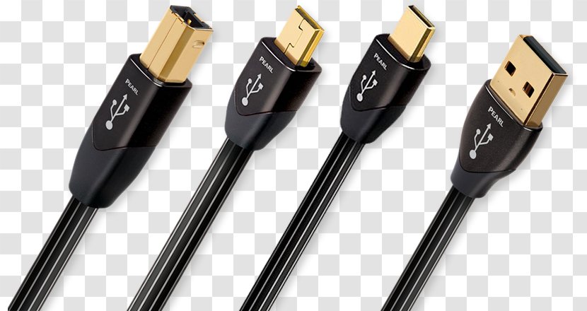 Digital Audio Micro-USB AudioQuest Electrical Cable - Microusb - Conductive Conductor Transparent PNG