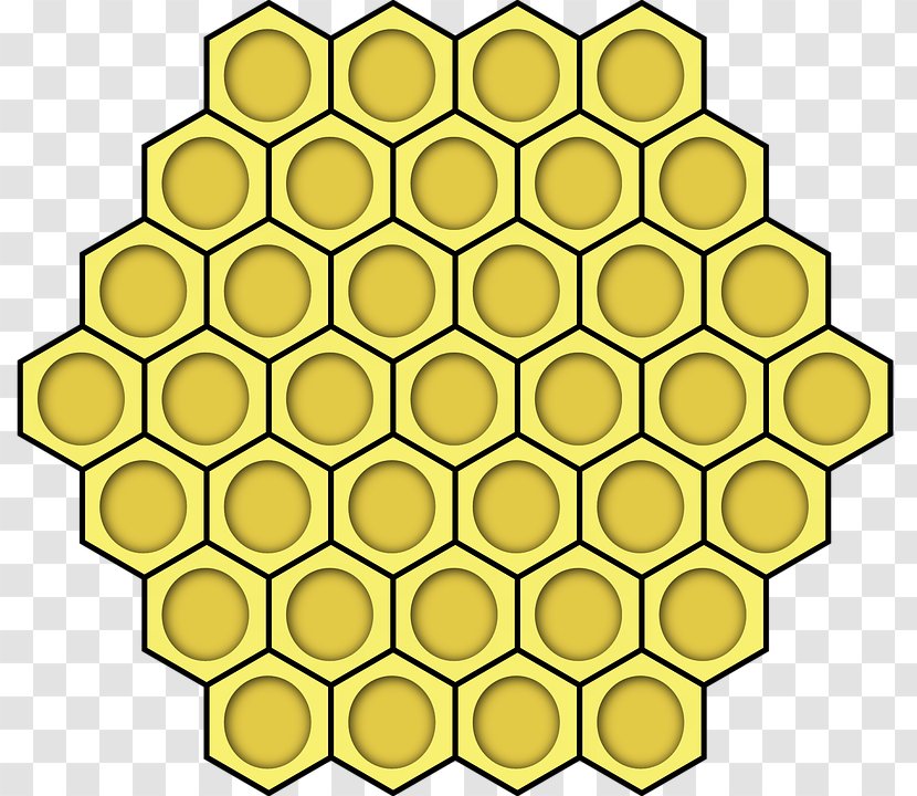 Honey Bee Honeycomb Beehive Clip Art - Material Transparent PNG