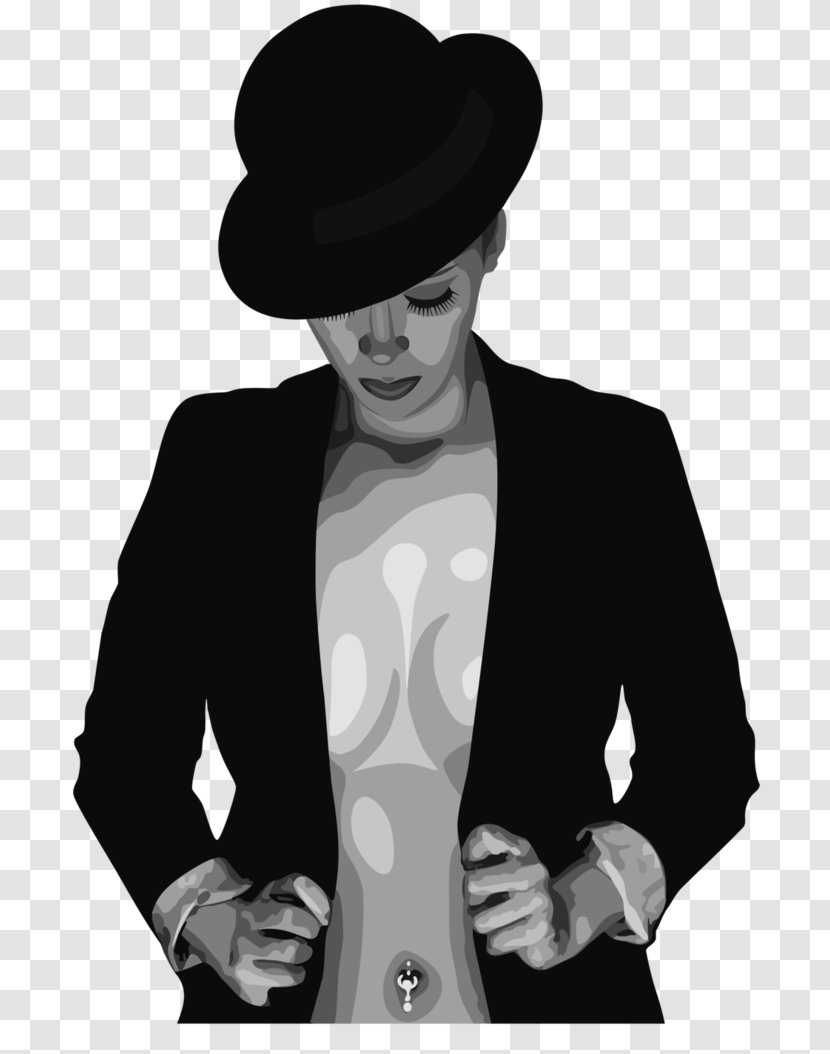 Black And White Photography Art - Gentleman - Woman Transparent PNG