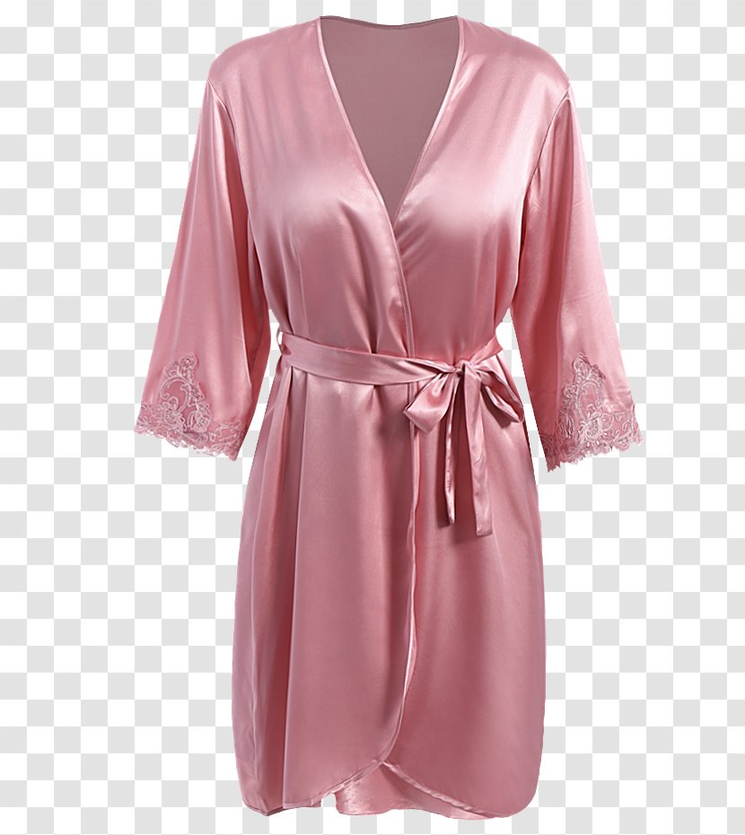 Robe Dress Slip Clothing Nightwear - Silk - Nightdress Transparent PNG