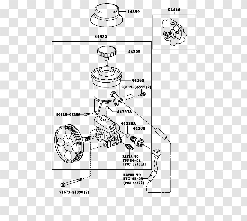 Toyota HiAce Hydraulic Pump Steering - Tree Transparent PNG