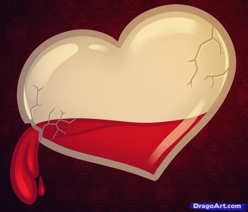 Drawing Broken Heart Clip Art - Flower - Shattered Cliparts Transparent PNG