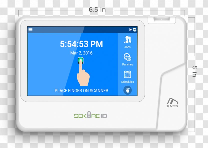 Time & Attendance Clocks And Fingerprint - Brand - Mobile Terminal Transparent PNG