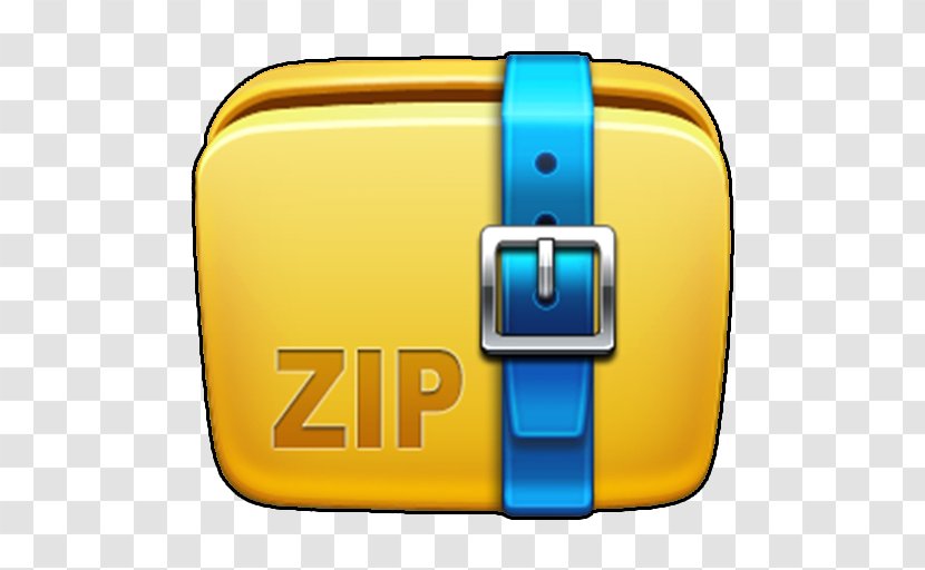 Zip RAR Computer File Format - Yellow - Winrar Transparent PNG