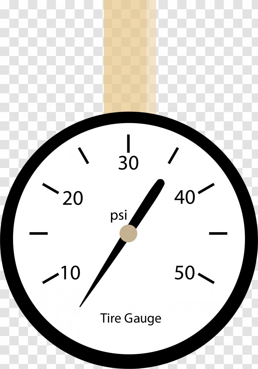 Pressure Measurement Tire-pressure Gauge Clip Art - Tire - Big Cliparts Transparent PNG