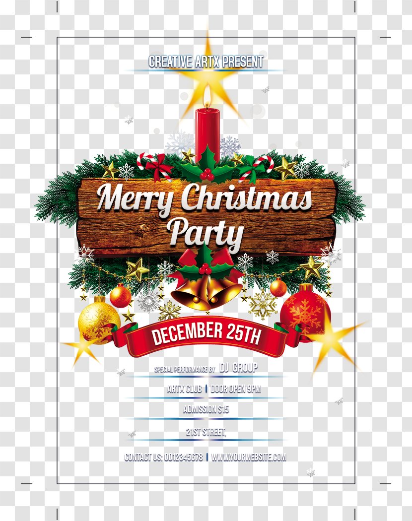 Christmas Tree Poster - Card - Party Transparent PNG