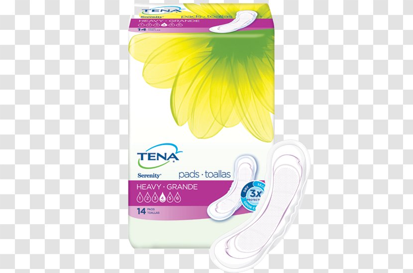TENA Incontinence Pad Urinary Alzheimer's Disease Bladder - Silhouette - Super Absorbent Transparent PNG