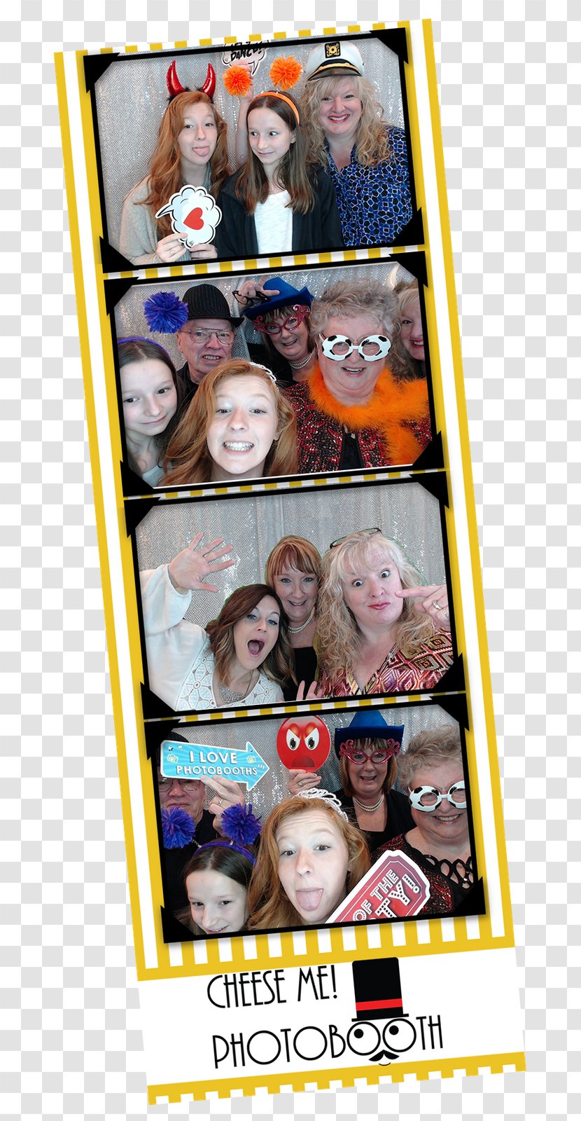 Cheese Me! Photo Booth Collage Poster - Picture Frame Transparent PNG
