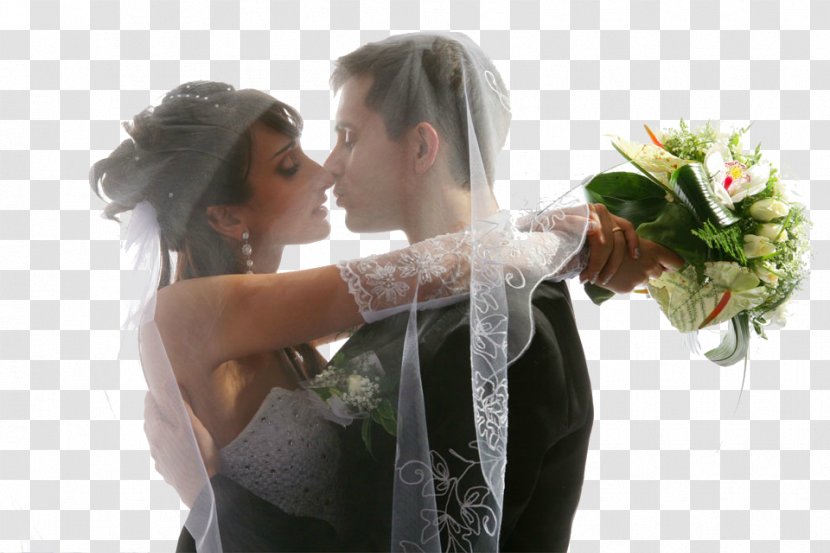 Stock Photography Wedding Bridegroom Marriage Kiss - Cartoon Transparent PNG