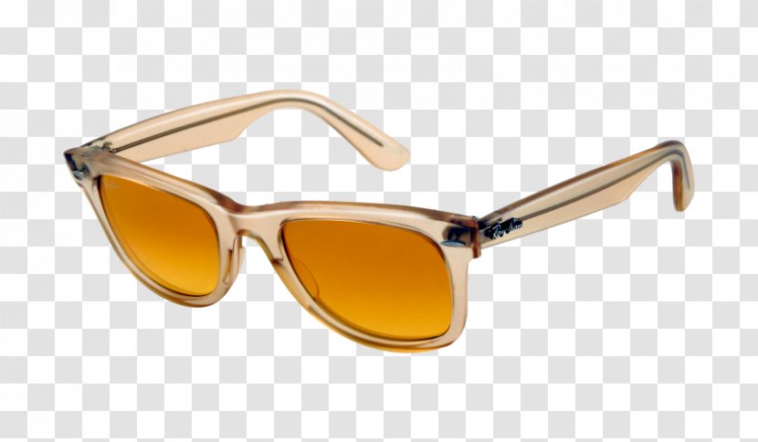 Ray-Ban Original Wayfarer Classic Sunglasses - Yellow - Grapefruit Transparent PNG