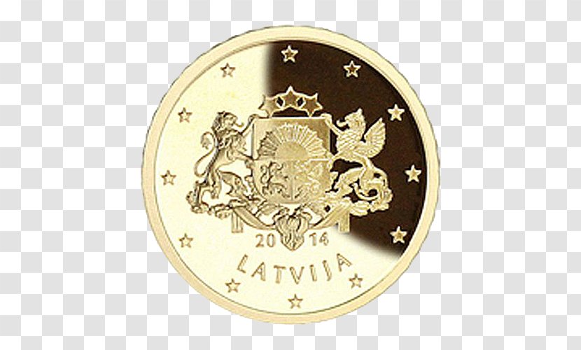 Gold Coin - 1 Euro Transparent PNG