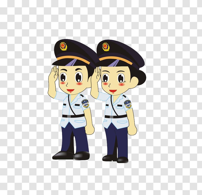 Cartoon Image Drawing 0 China - Police Officer - Cops And Robbers Transparent PNG
