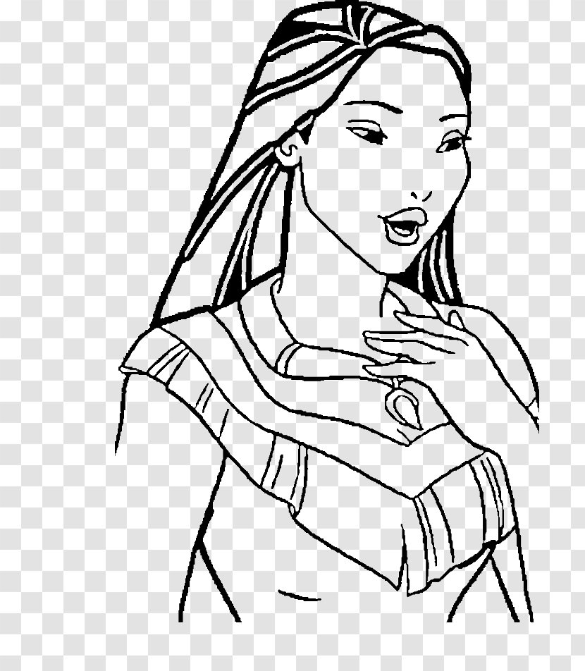 Pocahontas Coloring Book Drawing Line Art Clip - Heart - Sunflower Transparent PNG