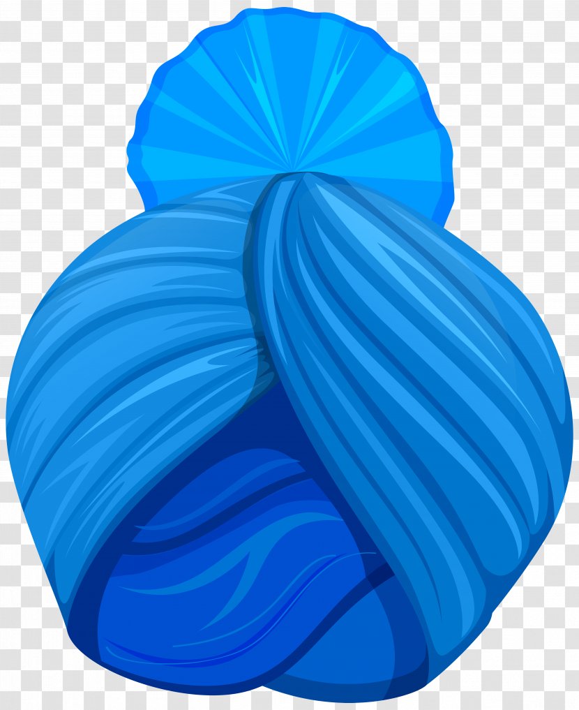 Turban Sikh Clip Art - Cobalt Blue - India Free Image Transparent PNG