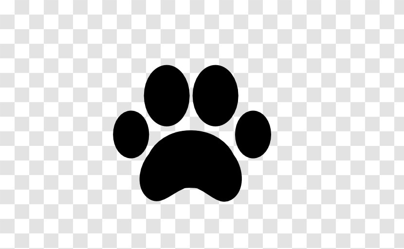 Dog Paw Footprint - Black And White Transparent PNG