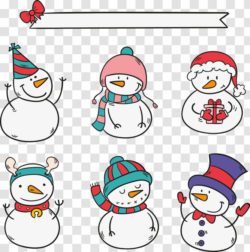 Snowman Cartoon - Christmas Creative Transparent PNG