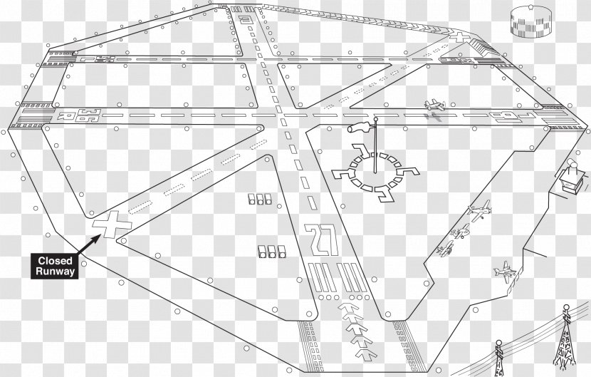 Runway Airport Taxiway Landing - Diagram Transparent PNG