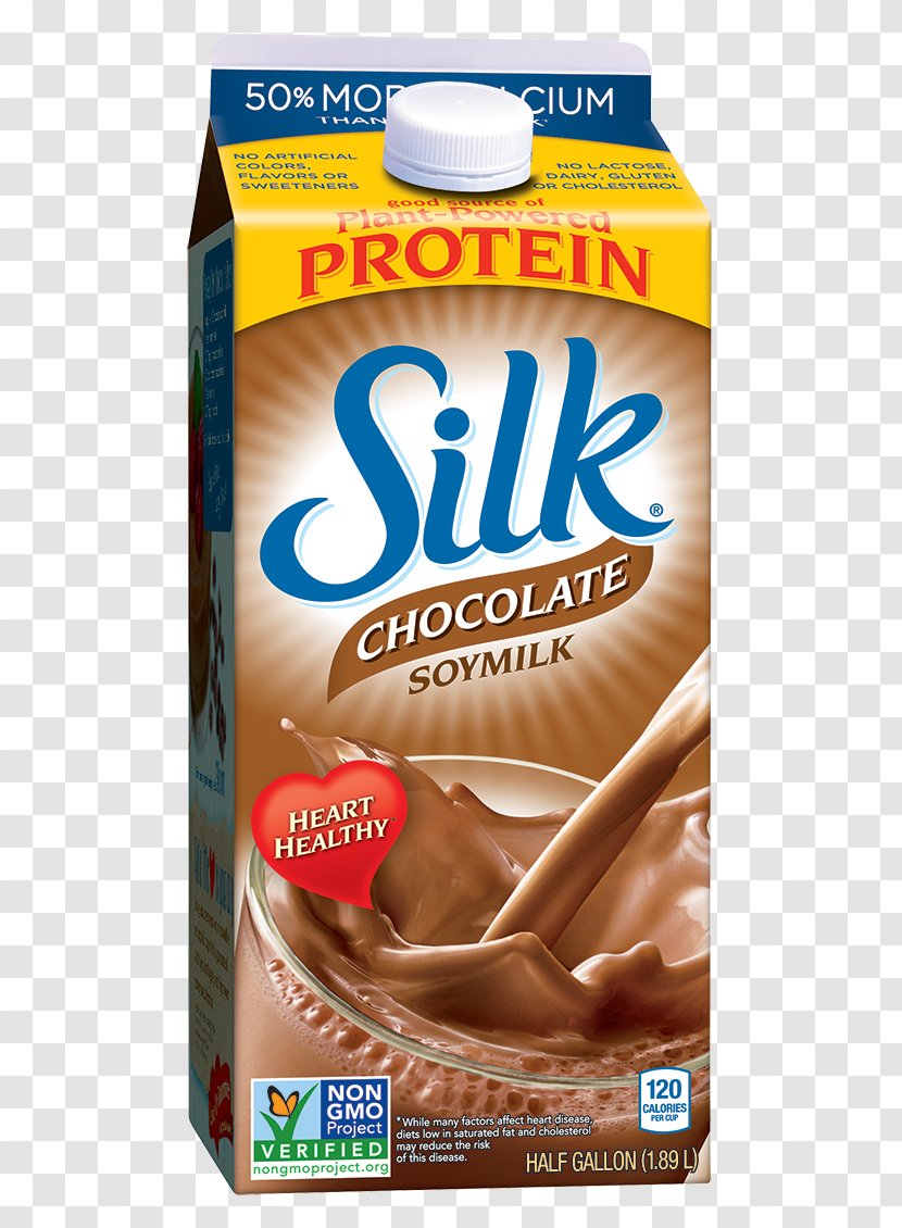 Soy Milk Silk Chocolate Soymilk Organic Unsweetened - Food - Silky Transparent PNG