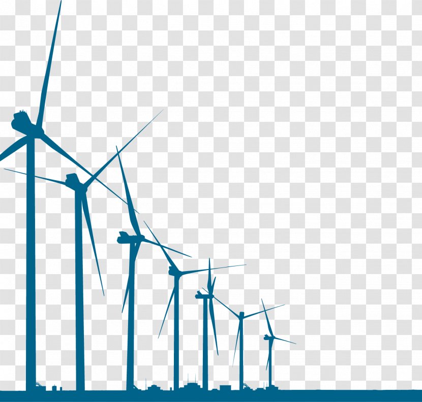 Wind Farm Power Turbine Electricity Generation - Sky - Vector Turbines Transparent PNG