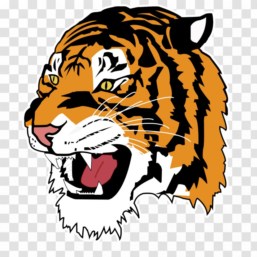 Detroit Tigers Junior Varsity Team Sport Track & Field - Head - Tiger Transparent PNG