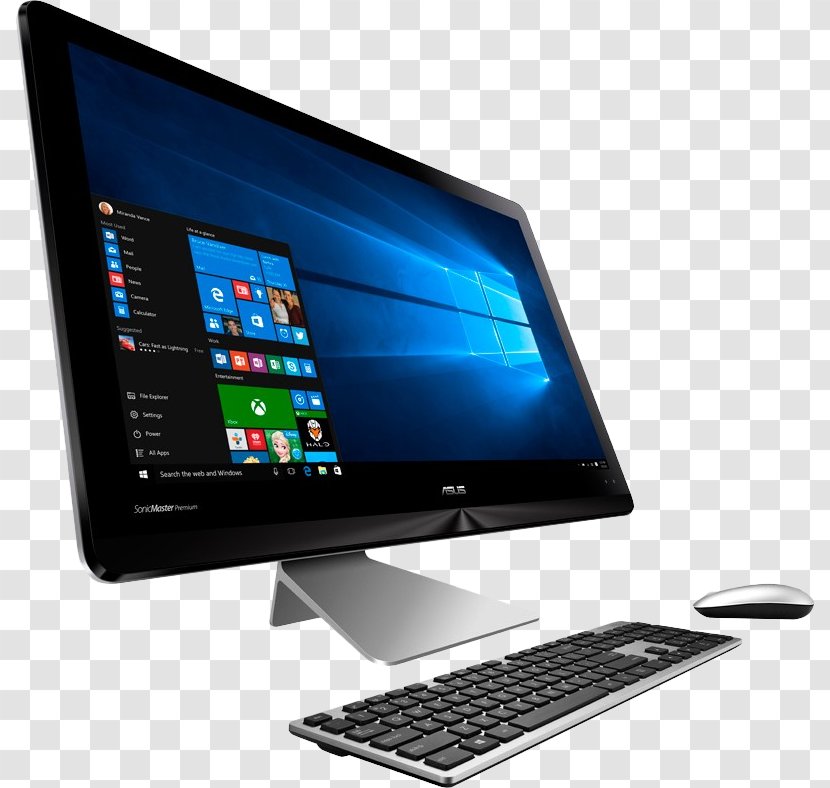 All-in-One Desktop Computers Intel Core I5 ASUS Touchscreen - Laptop - Computer Transparent PNG
