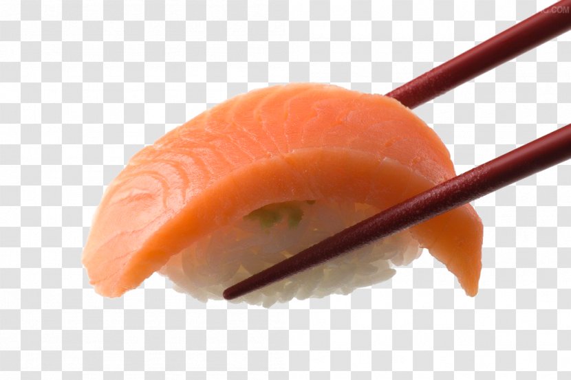 Sushi Sashimi Smoked Salmon Japanese Cuisine Onigiri - Fish Transparent PNG