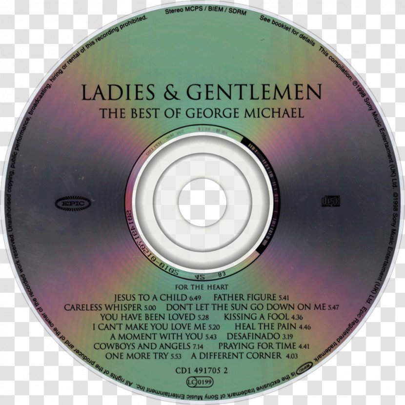 Compact Disc Ladies & Gentlemen: The Best Of George Michael Album Twenty Five Gentleman - Silhouette Transparent PNG