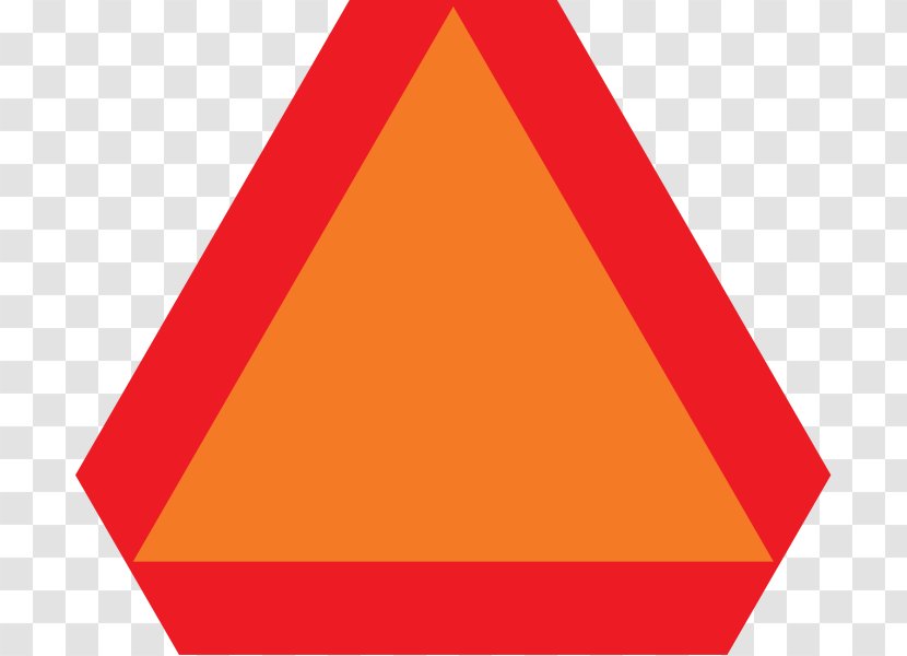 Car Slow Moving Vehicle Wisconsin Corn Program Traffic Sign - Area Transparent PNG