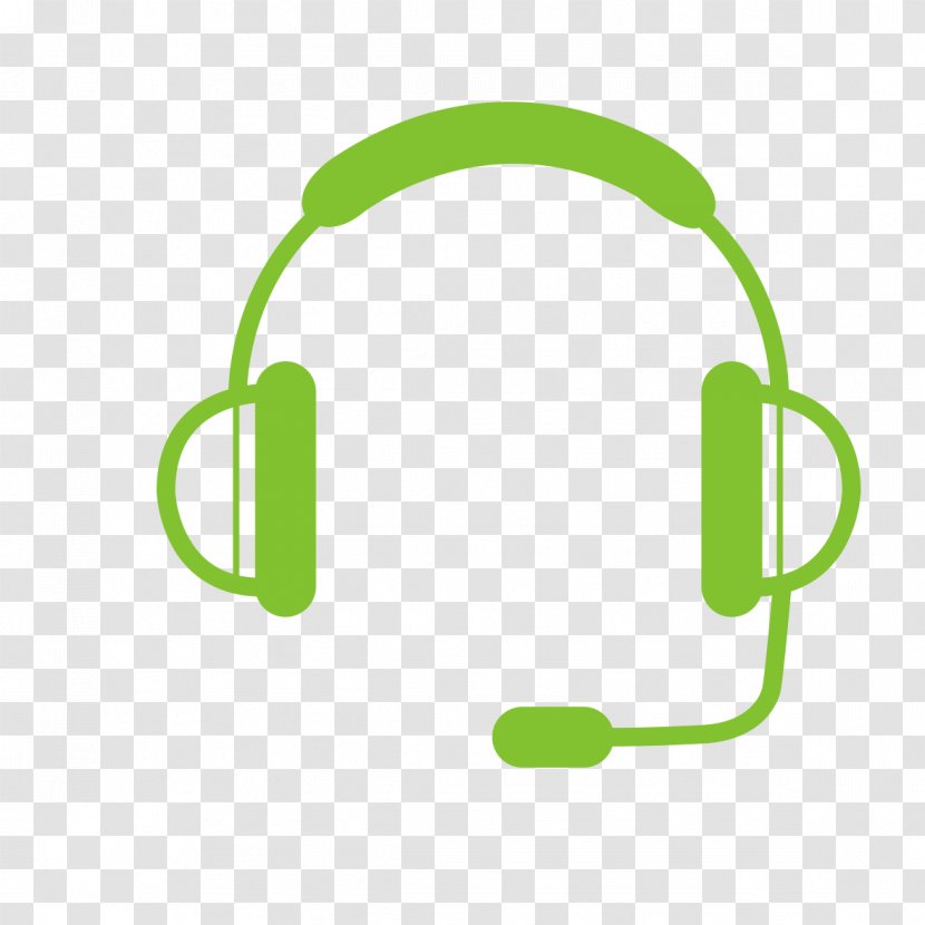 Headphones Headset - Green Graphic Transparent PNG