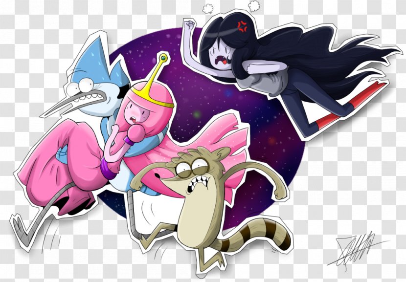 Mordecai Rigby Marceline The Vampire Queen Princess Bubblegum Character - Cartoon - Finn Vs Transparent PNG