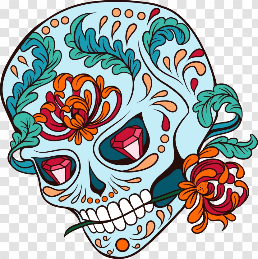 Calavera Skull Coloring Book - Cushion - Xiemei Decorative Transparent PNG