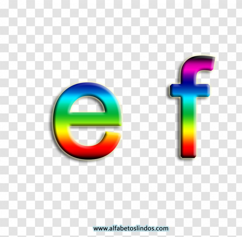 Alphabet Rainbow Letter Iris Font Transparent PNG
