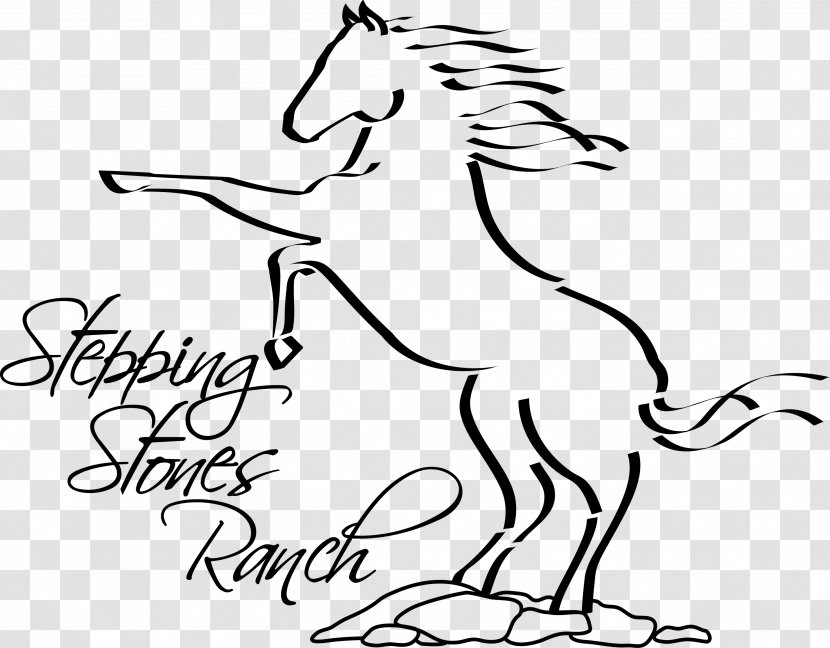 Clip Art Drawing Mustang Pony Line - Mare - Horse Transparent PNG