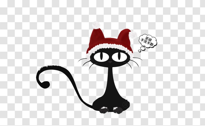 Cat Christmas Santa Claus Wallpaper - Holiday - Lynx Transparent PNG