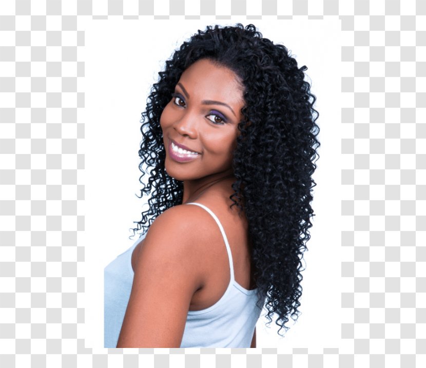 Hair Coloring Black Wig Jheri Curl Straightening - Bun - Bohemian Transparent PNG