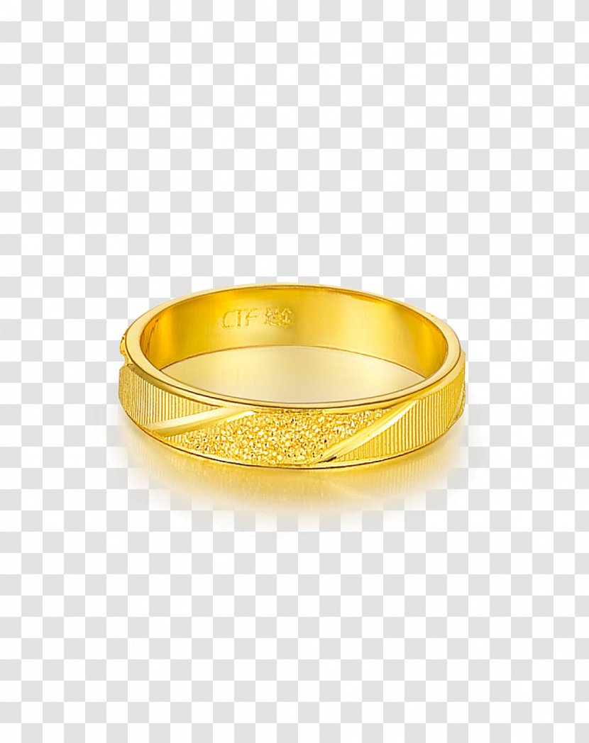 Ring Gold - Yellow - Cartoon Pattern Transparent PNG