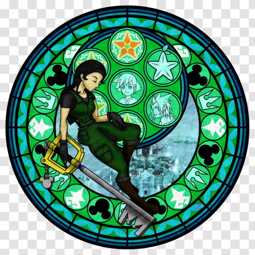 Stained Glass Kingdom Hearts HD 1.5 Remix Window Sora Transparent PNG