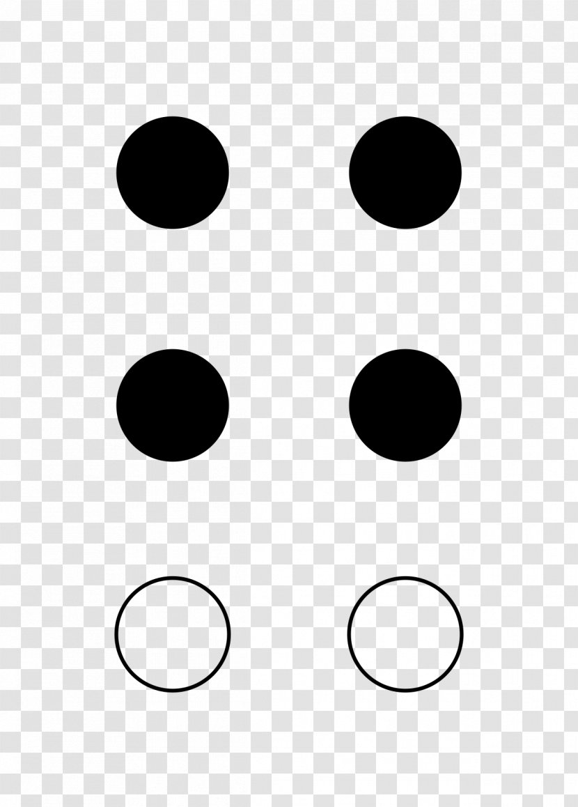 Braille Patterns Tactile Alphabet G - Numerical Digit - Consonant Transparent PNG