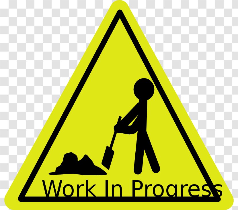 Clip Art - Traffic Sign - Field Work Cliparts Transparent PNG