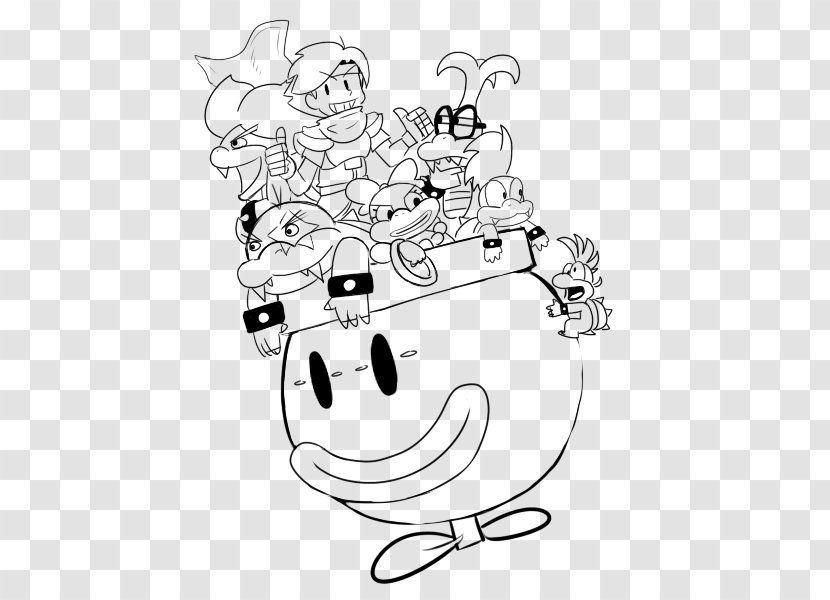 Art Koopalings Drawing Coloring Book - Flower - Larry Page Transparent PNG