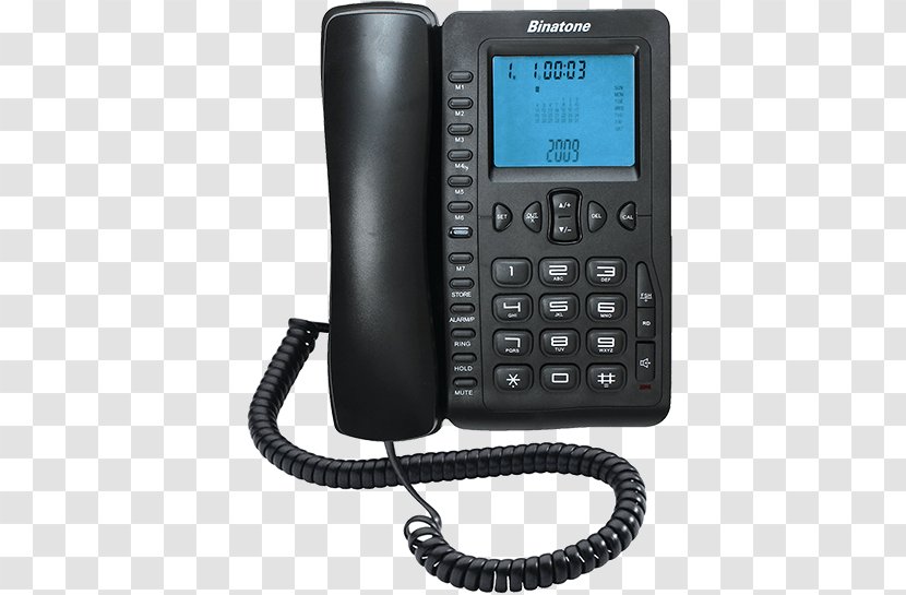 Caller ID Home & Business Phones Mobile Binatone Speakerphone - Dualtone Multifrequency Signaling - Backlight Transparent PNG