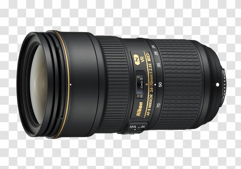 Nikon AF-S DX Nikkor 35mm F/1.8G Canon EF 24-70mm F/2.8G ED Camera Lens - Mirrorless Interchangeable - Exposure Transparent PNG